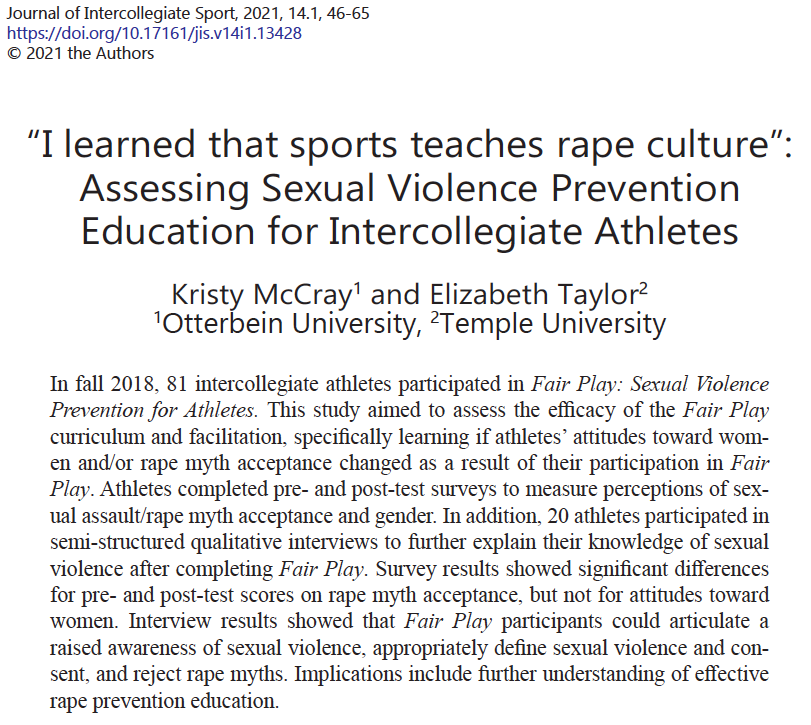 Kristy McCray PhD Journal+of+Intercollegiate+Sport